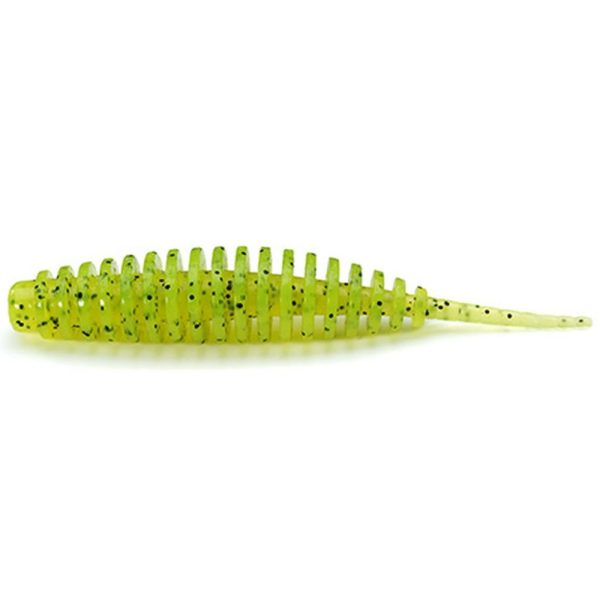 FISHUP Tanta 5,08cm (9pcs.), #055 - Chartreuse/Schwarz Plastikköder
