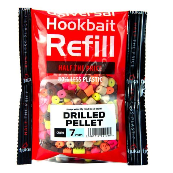 Fjuka Drilled Pellets Carpos MC 7mm Hakenköder Nachfüllpackung 50gr