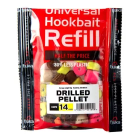   Fjuka Drilled Pellets Carpos MC 14mm Hakenköder Nachfüllpackung 50gr