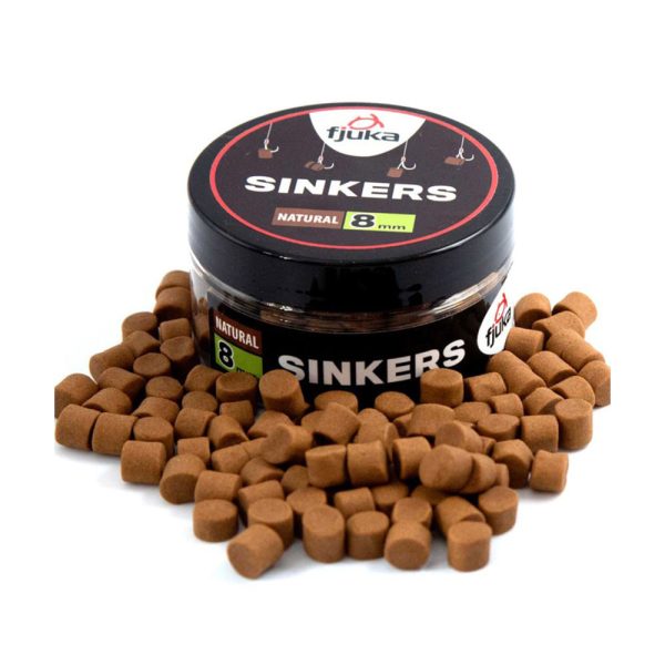 Fjuka Sinkers Natural 8mm Sinkender Hakenk&ouml;der 50gr