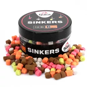 Fjuka Sinkers Color Mixed Sinkende Hakenköder 6mm