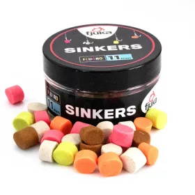 Fjuka Sinkers Color Mixed Sinkende Hakenköder 11mm