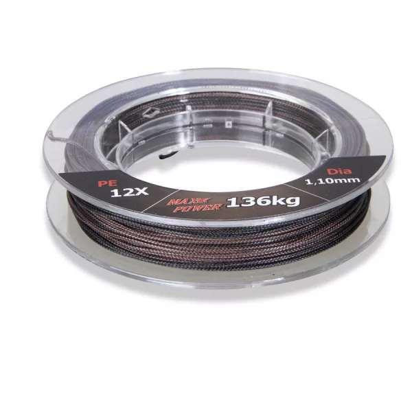 Uni Cat Camou 12X Barna-Fekete 1,00mm 25m Fonott Előkezsinór