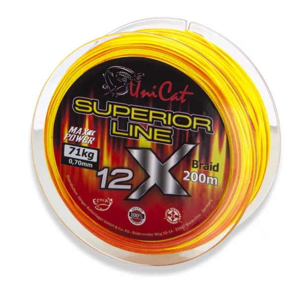 Uni Cat Superior 12X Fluo 0,60mm 200m Fonott Főzsinór