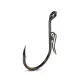 Uni Cat BTX-88 Bait Gripper 6/0 Füles, Szakállas Egyágú Harcsázó Horog 4db