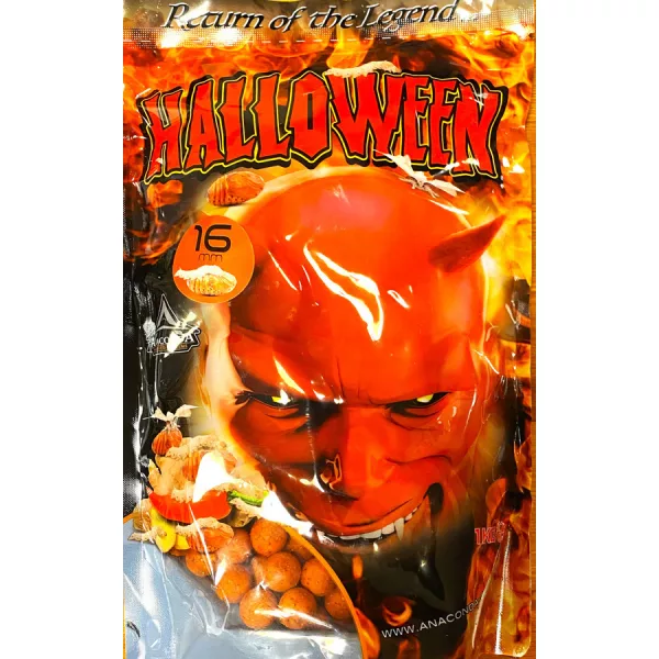 Anaconda Halloween Boilie 16mm Würzig-Süß-Seidenraupe Boilie 1kg