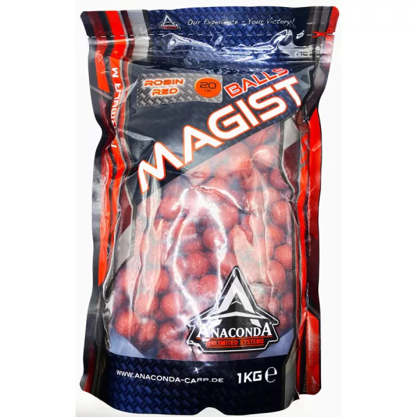 Anaconda Magist Balls 24mm Robin Red Boilie 1kg
