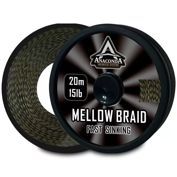 Anaconda Fast Sinking Mellow Braid 35lb 20m Geflochtene Vorfachschnur