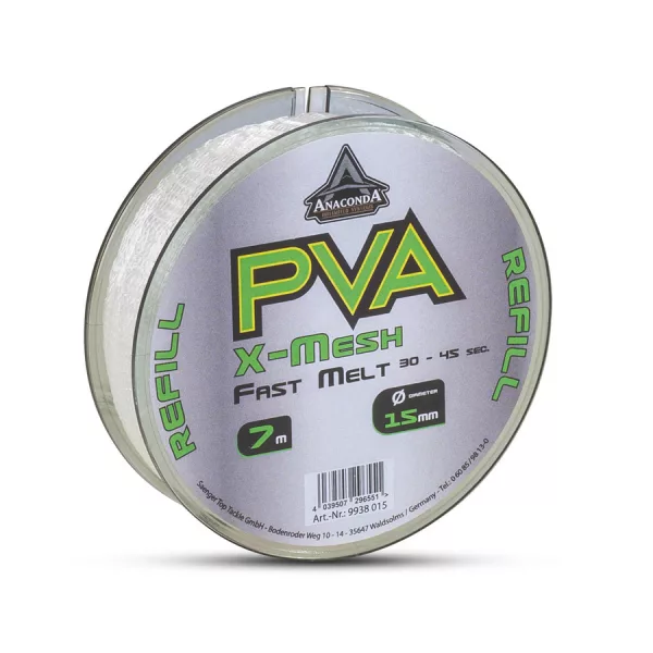Anaconda Fast Melt PVA X-Mesh 15mm Schnell lösliches PVA Netz 7m