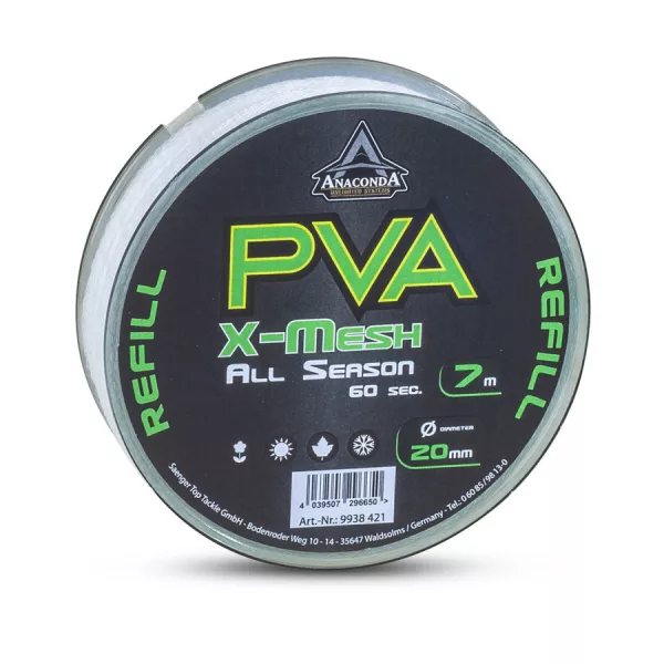 Anaconda All Season PVA X-Mesh Langsam lösliches 20mm PVA-Netz 7m