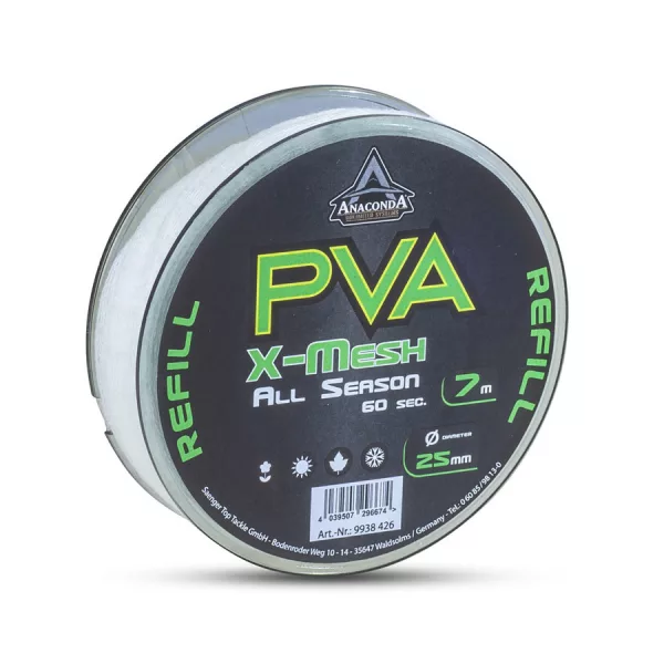 Anaconda All Season PVA X-Mesh Langsam lösliches 25mm PVA-Netz 7m