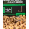 Matrix X8 X-Power Carp Band Rigs 14 45cm Füles, Szakáll Nélküli Monofil Előkötött Horog Csaligyűrűvel 8db