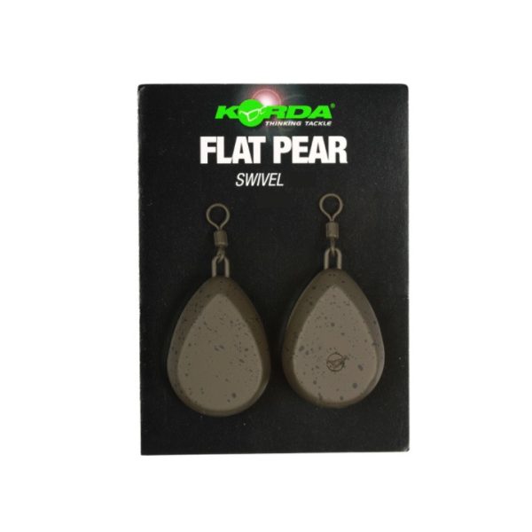 Korda Flat Pear Swivel Blister Karpfenblei 98gr 2Stk