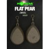 Korda Flat Pear Swivel Blister Karpfenblei 112gr 2Stk