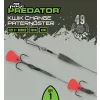 Fox Rage Predator Kwik Change Paternoster Trace 30cm Stahlvorfach mit Drilling Größe 8