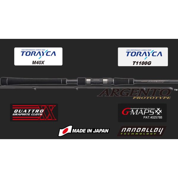 Graphiteleader Argento Prototype GLAPS-902LML 2,74m Fast 28gr 2-teilige Spinnrute