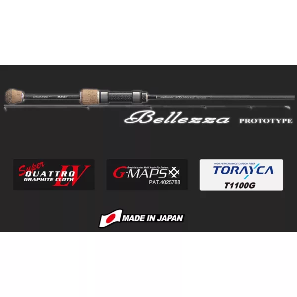 Graphiteleader Bellezza Prototype 21GBLZPS-572XUL-S Regular Fast 1,70m 0,2-2,5gr 2-teilige Spinnrute