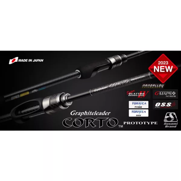 Graphiteleader Corto Prototype 23GCORPS 642UL-HS 1,93m R-Fast 2gr 2-teilige Spinnrute