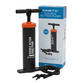 KINETIC Doppelhubpumpe 2x2L Schwarz/Orange Bootsluftpumpe