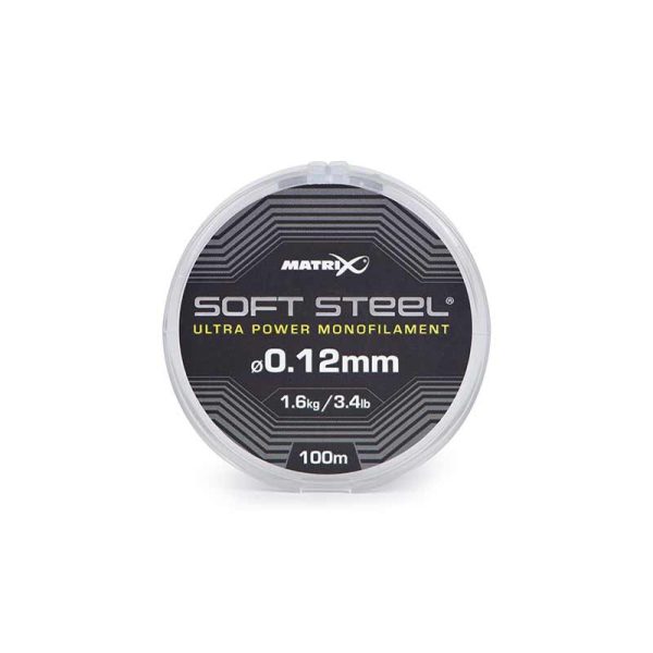 Matrix Soft Steel Ultra Power Monofilament 0,12mm 100m Monofil Hauptschnur