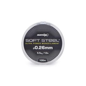   Matrix Soft Steel Ultra Power Monofilament 0,26mm 100m Monofil Hauptschnur