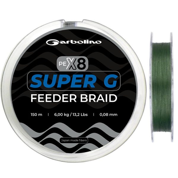 Garbolino Super G Feeder Braid 0,12mm 150m Feeder-Geflochtene Schnur / Geflochtene Schnur