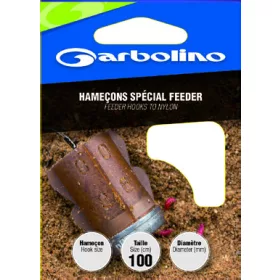 GARBOLINO FEEDER HOOKS 10 (SIZE 10 LINE 0,16mm) Vorfachhaken