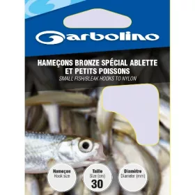   GARBOLINO SMALL FISH/BLEAK BRONZE 16 (SIZE 18 LINE 0,10mm) vorgebundener Haken