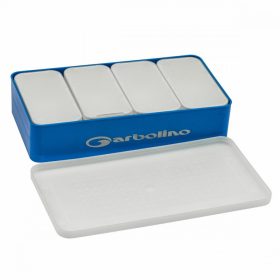   Garbolino Köderboxen-Set - 4 Rechteckige Boxen + 1 Große Aufbewahrungsbox + 4 Gelochte Deckel + 4 Wasserdichte Deckel