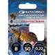Garbolino Special Pellet Carp Hook To Nylon 0,18mm 50cm Größe 14, widerhakenloser monofiler vorgebundener Haken 10 Stk.
