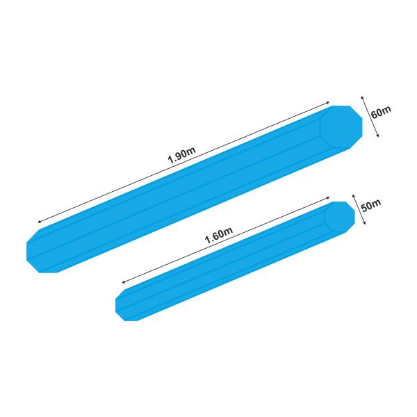 GARBOLINO TUBE PROTECTION OCTOGONAL ANTI-UV Transportrohr 1,90m x 60mm