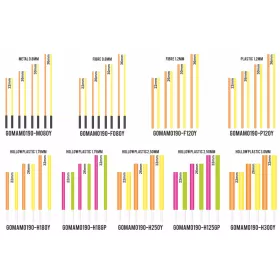   Garbolino Flotteurs Competition Series SP Fiber Antenna Set 0,80mm 8 Stk. - Rot und Gelb in 4 Größen