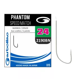   Garbolino Phantom Speed Match 2190BN 20 Spatenhaken, mit Widerhaken Feinhaken 15Stk