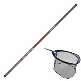   Garbolino Net Handle Express Carp Telenet Kescherstiel 3m und Kescherkopf Set