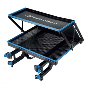   Garbolino Squadra Double Stack XL Side Tray Zweistufige Schattenspendende Seitenschale mit Befestigungseinsätzen