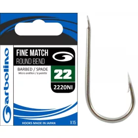 Garbolino 2220NI 22 Haken / FINE MATCH / ROUND BEND