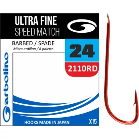 Garbolino Ultra Fine Red Speed Match/2110RD 24 Haken