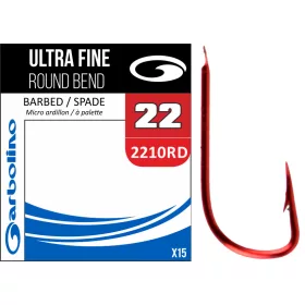Garbolino SUPRA FINE RED ROUND BEND / 2210RD 22 Haken