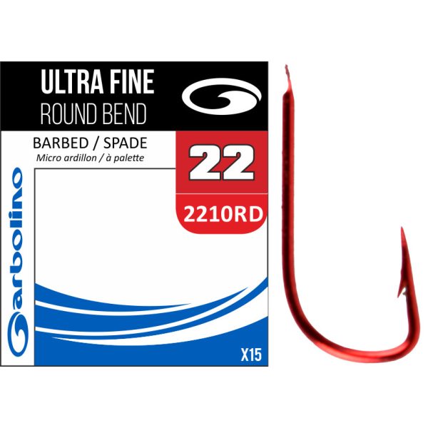 Garbolino SUPRA FINE RED ROUND BEND / 2210RD 22 Haken