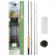 FLY COMBO 86 - #4/5 - ROD + REEL + FLY LINE + BOX + 6 FLIES + CONICAL RIG + LINE CUTTER + NYLON SPOOL Fliegenrute