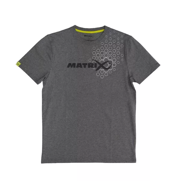 Matrix Hex Print Graues T-Shirt S