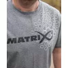 Matrix Hex Print Graues T-Shirt M