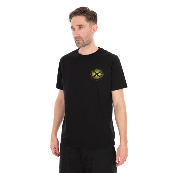 Matrix Large Fade Logo Schwarz-Lime T-Shirt M