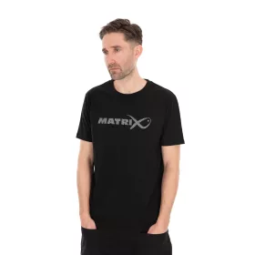 Matrix Large Fade Logo Schwarz-Grau T-Shirt XL
