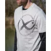 Matrix Large Mesh Logo Graues T-Shirt 3XL