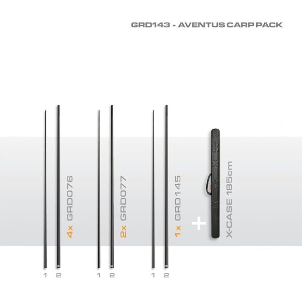 Guru Aventus Carp Pack Topset Set mit Hartwand-Topset-Tasche