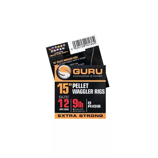 Guru Bait Band Ready Rig 15 vorgebundener Haken - 38 cm - 18 GPW - 0,15mm