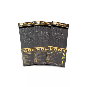   Guru QM1 Speed Stop 14 Ösen, widerhakenloser, vorgebundener Monofilhaken 8 Stk.