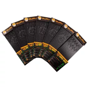   Guru Tackle - SMWG Standard Hair 4 Größe 10 (0.19mm) vorgebundener Haken