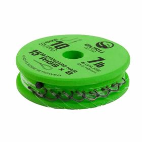   GURU SUPER MWG STANDARD HAIR READY RIGS 15 Größe 18 (0.15mm) vorgebundener Haken